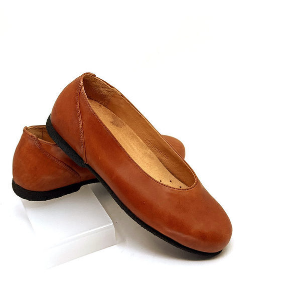 Leather Cork Flats Geo Original's Andrea Y2K‎ Vintage - Picture 3 of 6